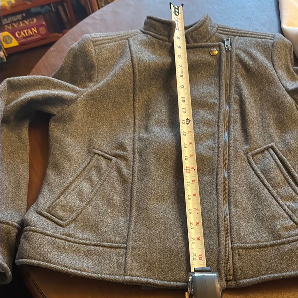 Banana Republic women’s moto Charcoal Jacket - Picture 6 of 10